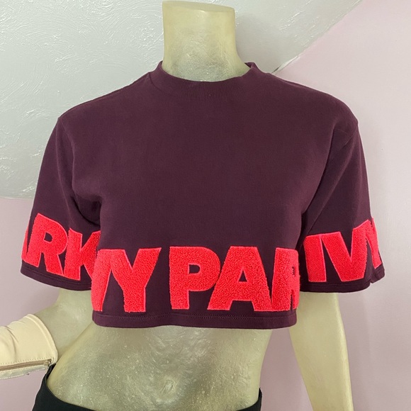 IVY PARK Chenille Logo Boxy Crop Tee - Picture 4 of 15